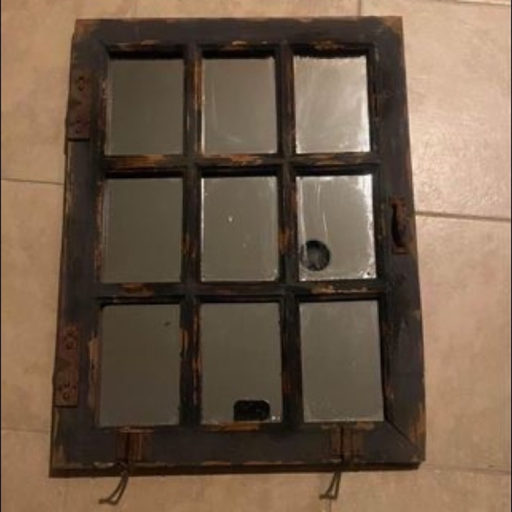 Distressed Faux Window Murrow